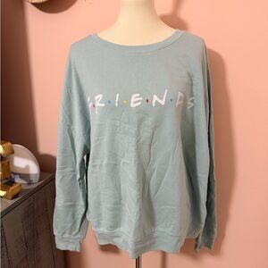FRIENDS Soft Teal Sweatshirt Sz 2X